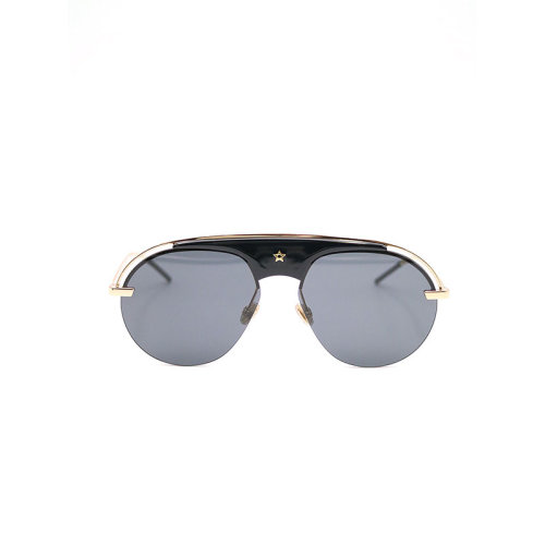 DIOR/迪奧 男女同款 時尚百搭 黑金色金屬眼鏡太陽鏡 EVOLUTION2M22KBLACK HJH0022B