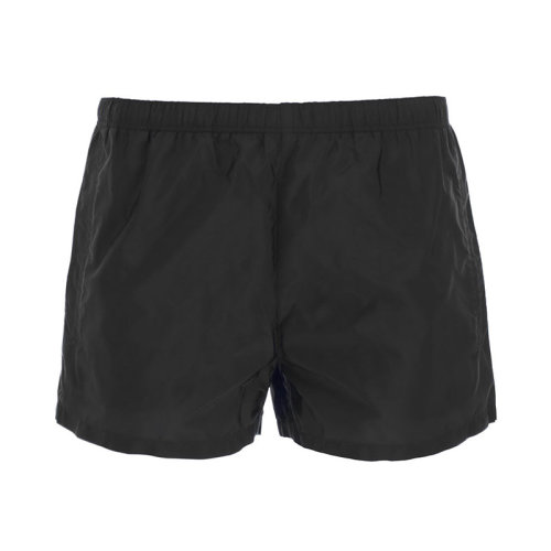 PRADA/普拉達(dá)  男褲 男士 黑色尼龍時(shí)尚短褲 UB332-1WQ9-F0002