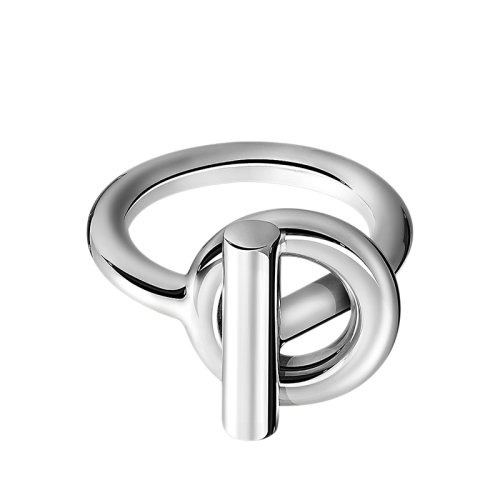 HERMES/愛馬仕 經(jīng)典Echappée Hermès系列 中號925銀船錨戒指指環(huán)H103658B