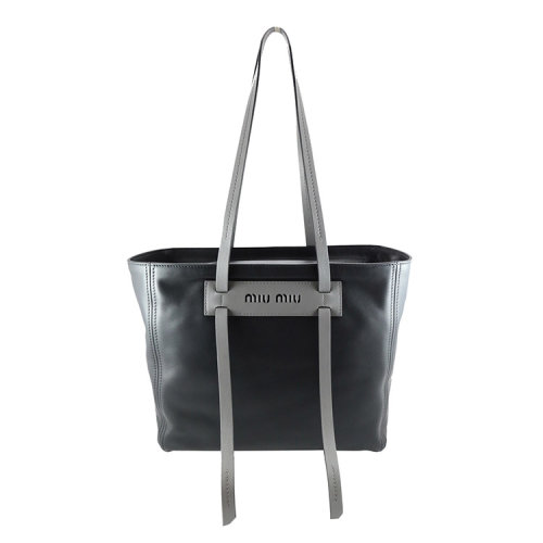 Miu Miu/繆繆 19年春夏 Grace Lux托特包 女性 單肩包 黑色 手提包 5BG141 V OLO 2BYA F0T0I