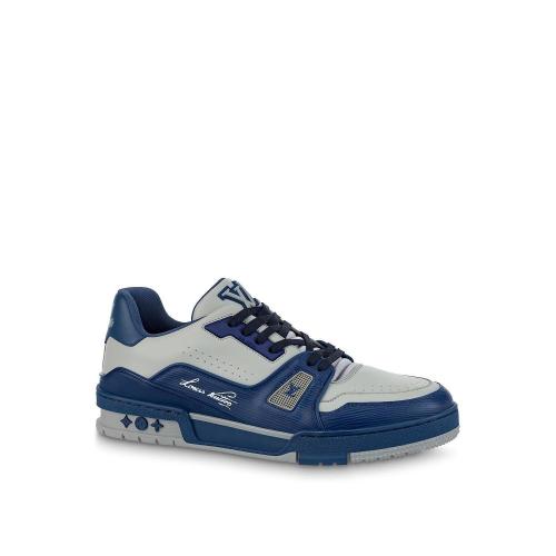  LV路易威登 22年秋冬 男士 休閑運動鞋 LV TRAINER 運動鞋 1AA6UR 1AA6UW 1AA6UT 1AA6UV 1AA6U