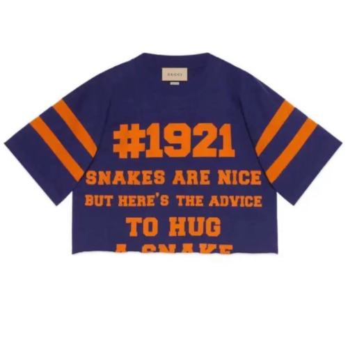 GUCCI/古馳 網(wǎng)紅棉質(zhì)女士短袖T恤660868XJDKG4448【主推】