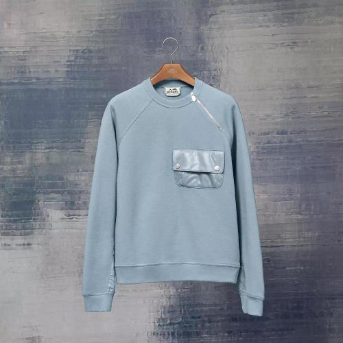  HERMES愛(ài)馬仕 22年秋冬 男士 長(zhǎng)袖襯衫 Sweat col rond H267600HA3QME