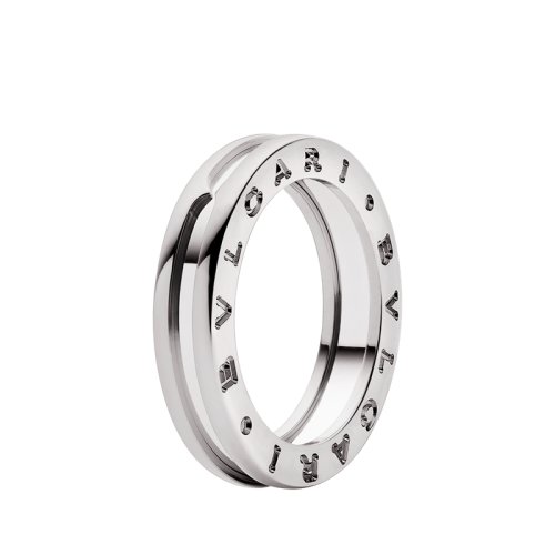 BVLGARI/寶格麗 B.zero1系列18K金白金 窄版小蠻腰戒指  戒指  336017