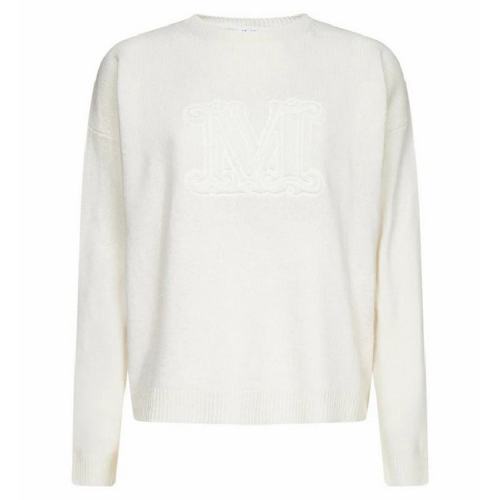  MaxMara/麥絲瑪拉 女士米白色時(shí)尚休閑針織衫/毛衫 ASTER001 PLFSX