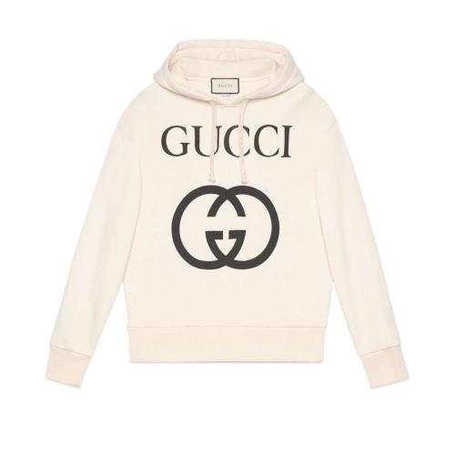  GUCCI古馳 22年秋冬 男士 飾互扣式G兜帽衛(wèi)衣 475374 X3Q25 9524