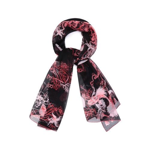 Alexander McQueen/亞歷山大麥昆【22春夏新款】女士桑蠶絲圍巾絲巾多色印花圖案 684997 3060Q