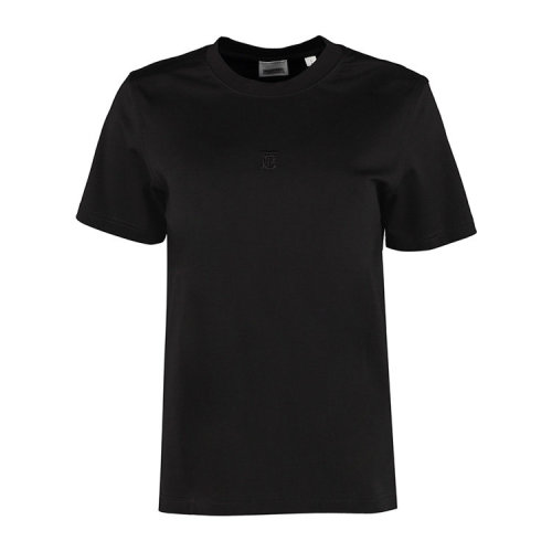 BURBERRY/博柏利  巴寶莉女裝 時(shí)尚百搭 女士黑色棉質(zhì)短袖T恤 80171211