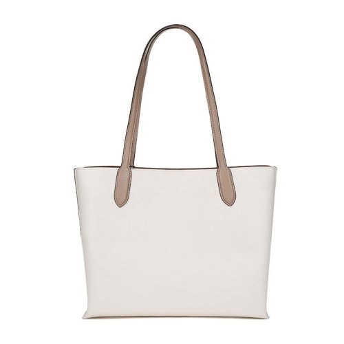 COACH 蔻馳  女士專柜款皮革WILLOW手提單肩包托特包白堊色 C0691 B4CAH