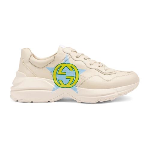  GUCCI古馳 22年秋冬 男士 Rhyton系列男士星星印花運動鞋 692935 DRW00 9522