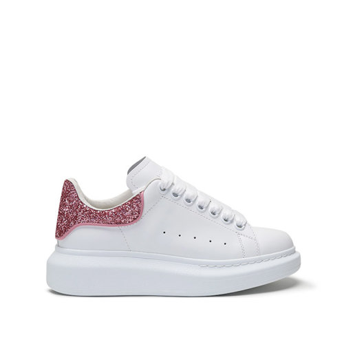 Alexander McQueen/亞歷山大麥昆 女士皮革闊型系帶休閑運(yùn)動(dòng)鞋小白鞋 558945 WIA4Y