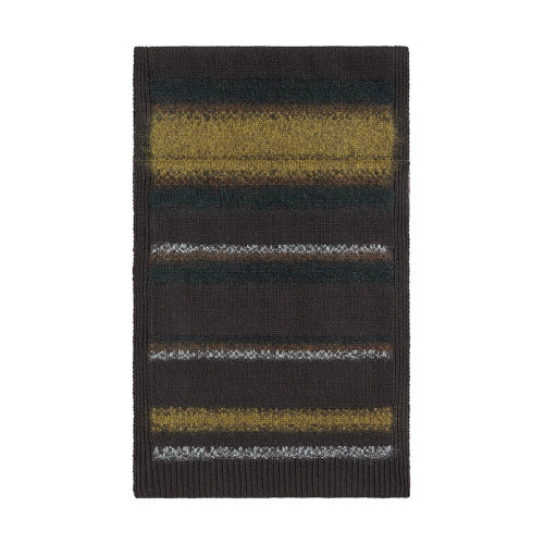 HERMES/愛(ài)馬仕 22年早春新款 男士拼色羊毛羊絨馬海毛混紡條紋圍巾H393793T02