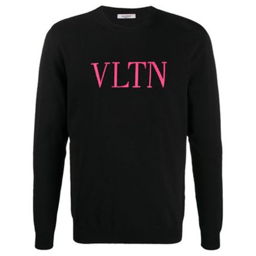 Valentino/華倫天奴  黑色男士休閑百搭針織衫/毛衣 UV3KC10G6M2 MM8 ZGF012467