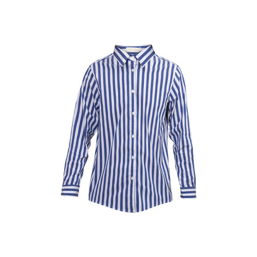 GeleiStory/GeleiStory女士襯衫＞女士長(zhǎng)袖襯衫職場(chǎng)休閑條紋襯衣