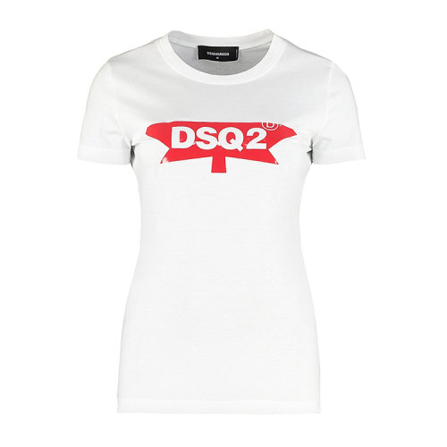 Dsquared2/D二次方 春夏 女性 休閑 字母 白色 女士短袖襯衫 S75GC0910S22427_100