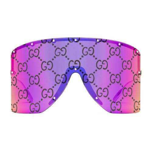  GUCCI古馳 22年秋冬 男士 遮面式造型太陽眼鏡 705386 I3330 8058