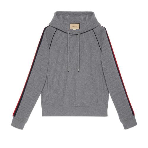  GUCCI古馳 22年秋冬 男士 織帶兜帽衛(wèi)衣 673623 XJDU4 1093