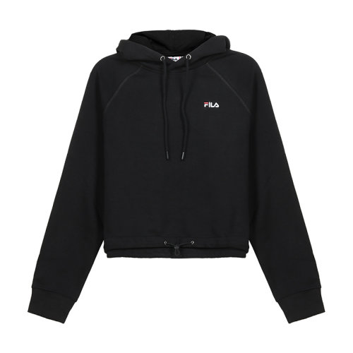 FILA/斐樂(lè) 女士棉質(zhì)加絨款短款連帽衛(wèi)衣運(yùn)動(dòng)衫 687992