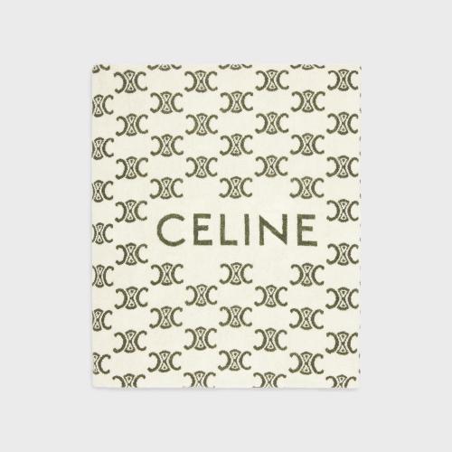  CELINE賽琳思琳 22年秋冬 女士 圍巾 棉質(zhì)沙灘巾 2AR03656Q.02KK