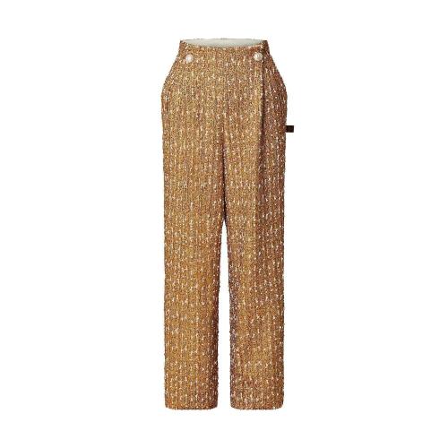  LV路易威登 22年秋冬 女士 休閑褲 PANTALON a PINCES EN TWEED DORé 1AALJI 1AALJH 1AALJG 1