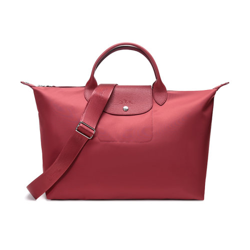 Longchamp/瓏驤 女士LE PLIAGE NEO系列織物短柄手提單肩斜挎包餃子包 1630 598