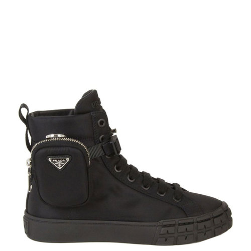 PRADA/普拉達(dá)  女士 女鞋 黑色尼龍時(shí)尚短靴 1T551M-1YFL-F0002