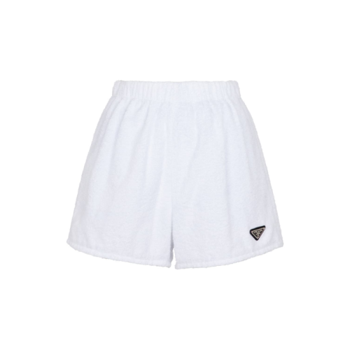 PRADA/普拉達(dá) 白色三角標(biāo)女短褲 P292E1ZR3