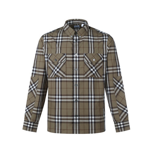 BURBERRY/博柏利 男士長袖襯衫 男款棉質長袖襯衫格紋 80442181
