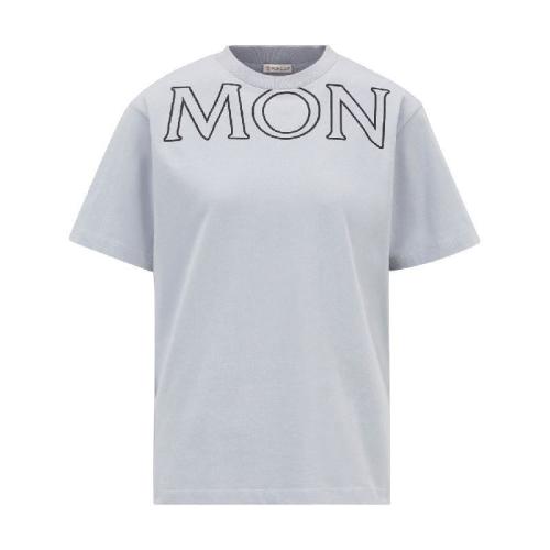  MONCLER蒙可蒙克萊 22年秋冬 女士 短袖T恤 徽標(biāo)T恤 H20938C00022829HP90F