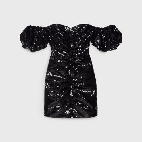  CELINE賽琳思琳 22年秋冬 女士 連衣裙 刺繡胸衣迷你連衣裙 2R31F588R.38LT