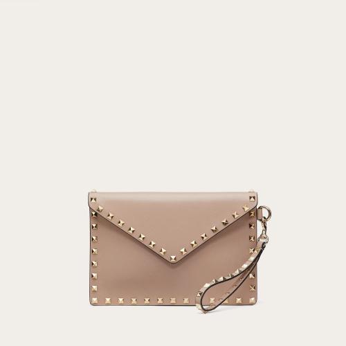  VALENTINO華倫天奴 22年秋冬 女士 手拿包 Pochette Rockstud en veau 1W2P0P87BOLP45