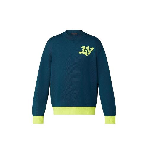  LV路易威登 22年秋冬 男士 針織衫 Pull a col rond et signature 1AA4RD 1AA4RC 1AA4RA 1AA4R