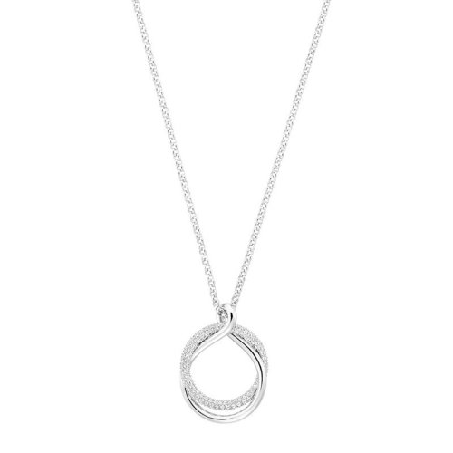 Swarovski 施華洛世奇 女士交織圓環(huán)雙環(huán)交織仿水晶鉆項(xiàng)鏈 5194452