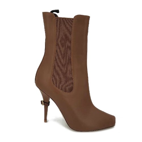 BURBERRY/博柏利女鞋/女士靴子/高跟魚嘴短靴 8012521（瑕疵折扣）