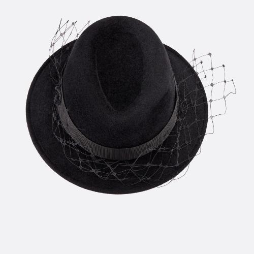  DIOR迪奧 22年秋冬 女士 帽子 D-Tailleur 窄檐帽 25FLT923G891_C900