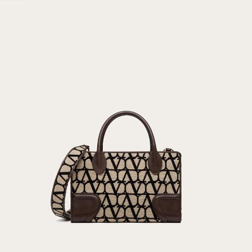  VALENTINO華倫天奴 22年秋冬 女士 手提包 PETIT CABAS LA QUATRIEME EN TOILE ICONOGRAPHE 2W