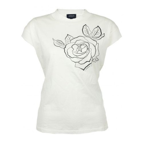  ARMANI JEANS/阿瑪尼牛仔 女士印花棉質(zhì)短袖T恤 6Y5T02 5J25Z 1148 PLFSX