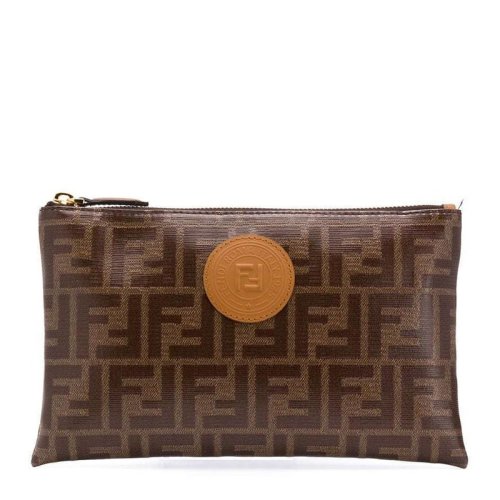  FENDI/芬迪 女士棕色時(shí)尚休閑手拿包 8N0148-A5K4-F14TU