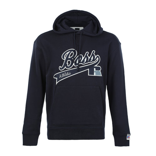 HUGO BOSS/雨果博斯22春夏徽標(biāo)圖案連帽寬松男士套頭衛(wèi)衣男衛(wèi)衣SAFARA3504635