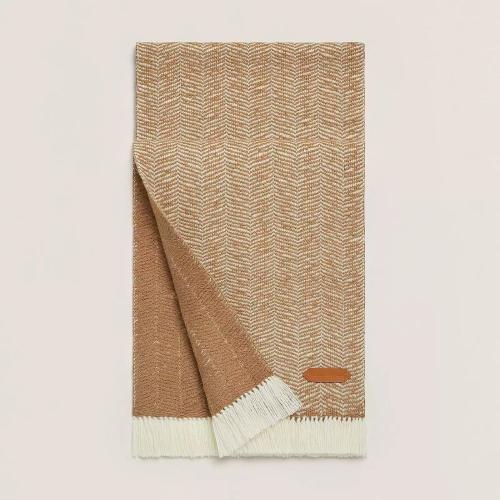  HERMES愛馬仕 22年秋冬 女士 圍巾 Echarpe Wavy Double Face Chameau H269106S 01