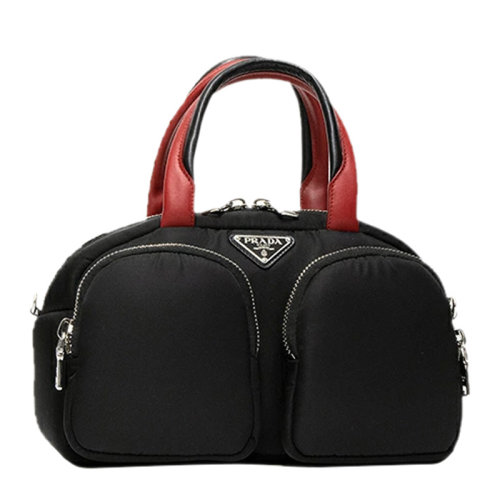 PRADA/普拉達  女士黑色三角徽標手提包 1BB062-2CKI-F0D9A-V-OOO