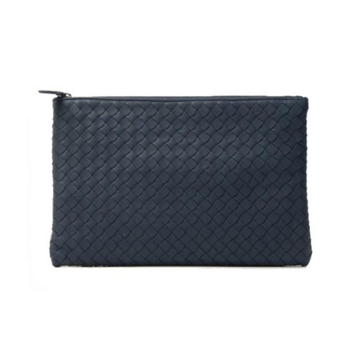Bottega Veneta/葆蝶家 男士深藍色皮質(zhì)手拿包 522429V001N4037