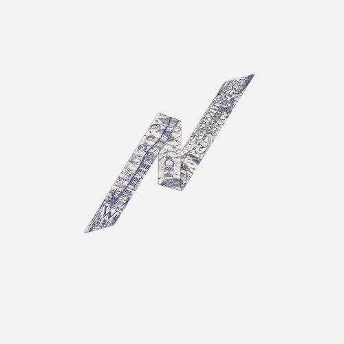  DIOR迪奧 22年秋冬 女士 絲巾 ABCDior Mitzah 絲巾 11ABC106W600_C532