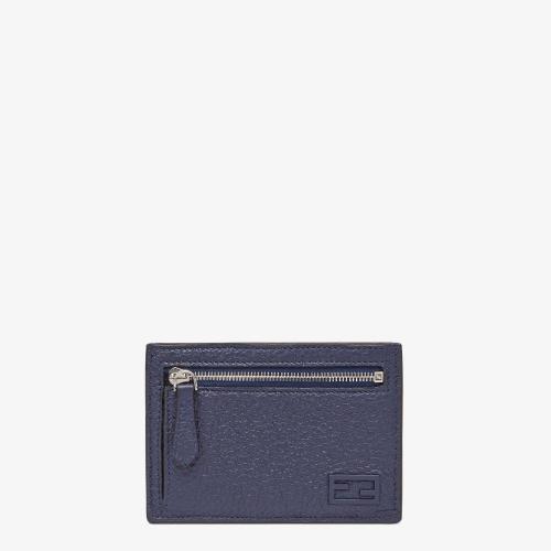  FENDI芬迪 22年春夏 男士 卡包 藍(lán)色皮質(zhì)卡夾 7M0310AGQZF1FTO