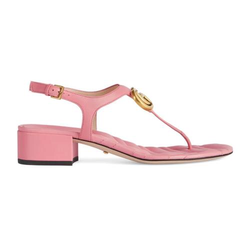  GUCCI古馳 22年秋冬 女士 女士雙G涼鞋 674840 BKO00 5815