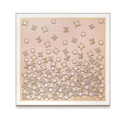  LV路易威登 22年秋冬 女士 圍巾 MONOGRAM CASCADE 90 方巾 M78105