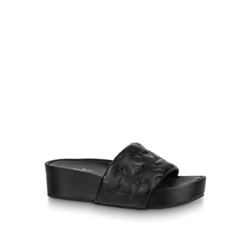  LV路易威登 22年秋冬 女士 平底涼鞋 MULE COMPENSéE JUMBO 1A9QYY 1A9QYW 1A9QZ2 1A9QZ0 1A9