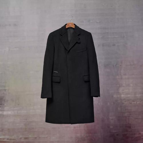 HERMES愛馬仕 22年秋冬 男士 大衣 Manteau Liverpool details cuir H261020H20244