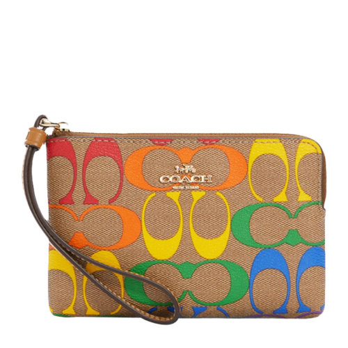 COACH/蔻馳 女士彩虹C紋印花手拿包錢包女包 C4572IMMU4
