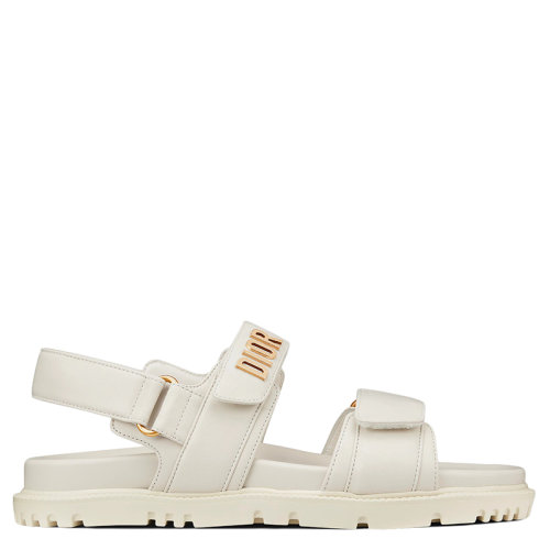 DIOR/迪奧 DiorAct系列 女士白色小羊皮涼鞋KCQ547LAB_S03W